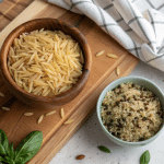 Is orzo gluten free – featured image showing traditional vs. gluten-free options
