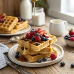 vegan waffle recipe with maple syrup