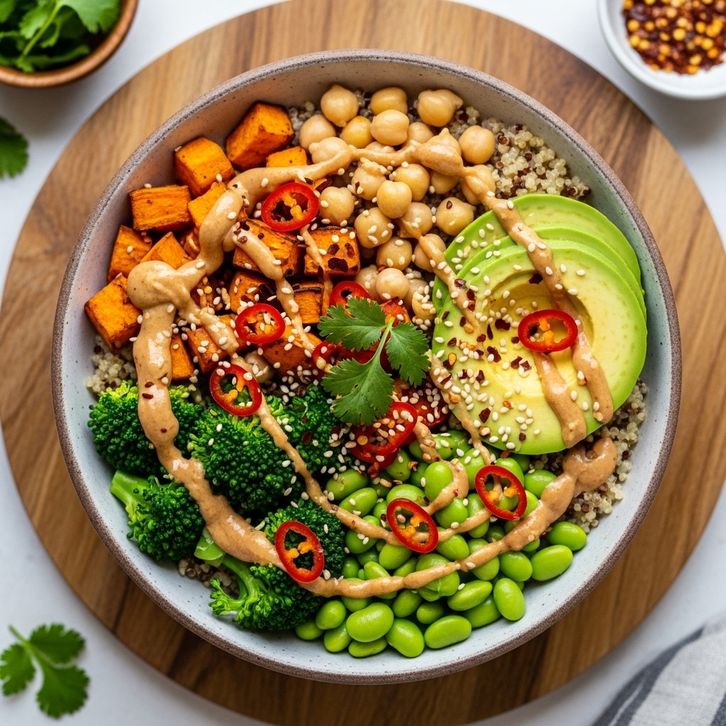 Thai Peanut Sweet Potato Bowl: A Healthy & Flavorful Recipe