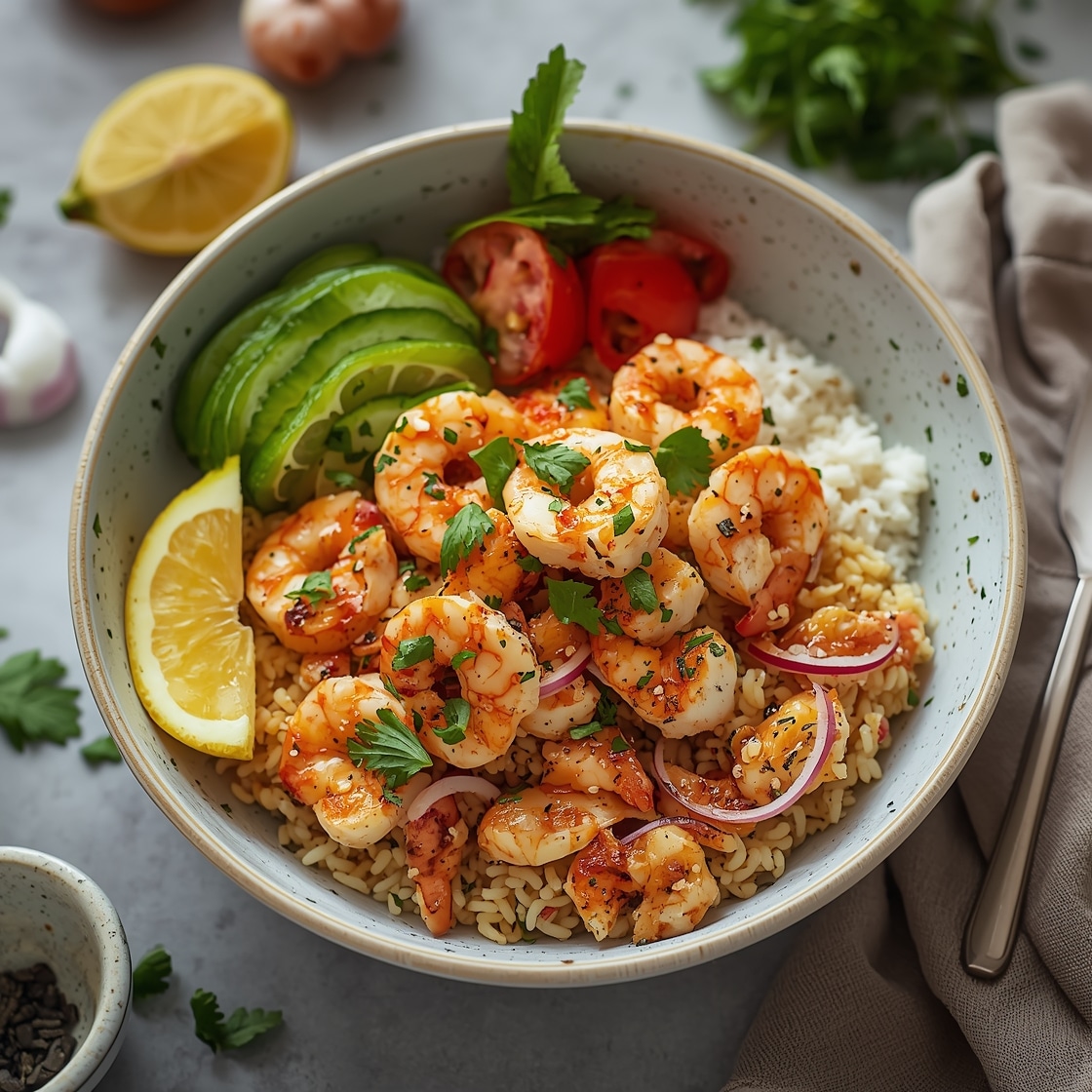 Sheet Pan Shrimp Rice Bowl: Easiest Weeknight Dinner