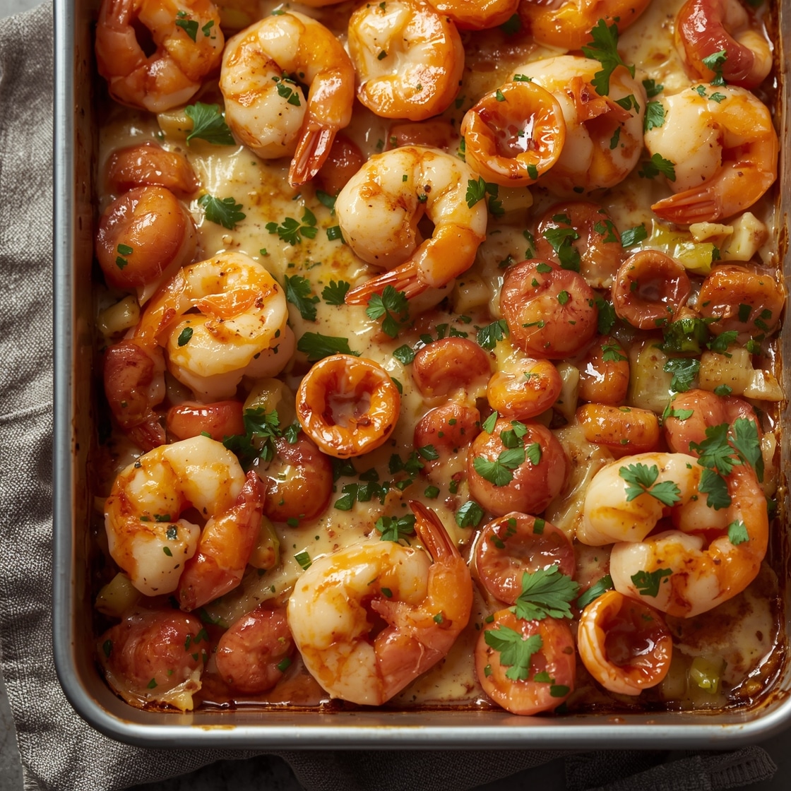 Sheet Pan Shrimp Casserole: The Easiest Weeknight Dinner EVER