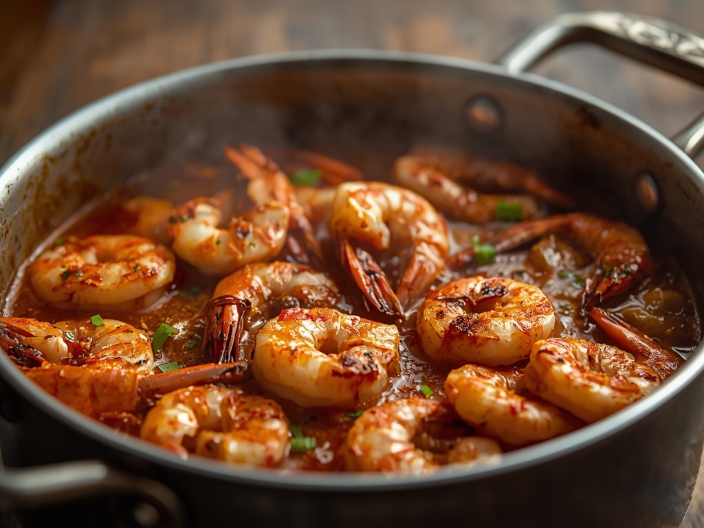 grilled shrimp stew - Detail or variation
