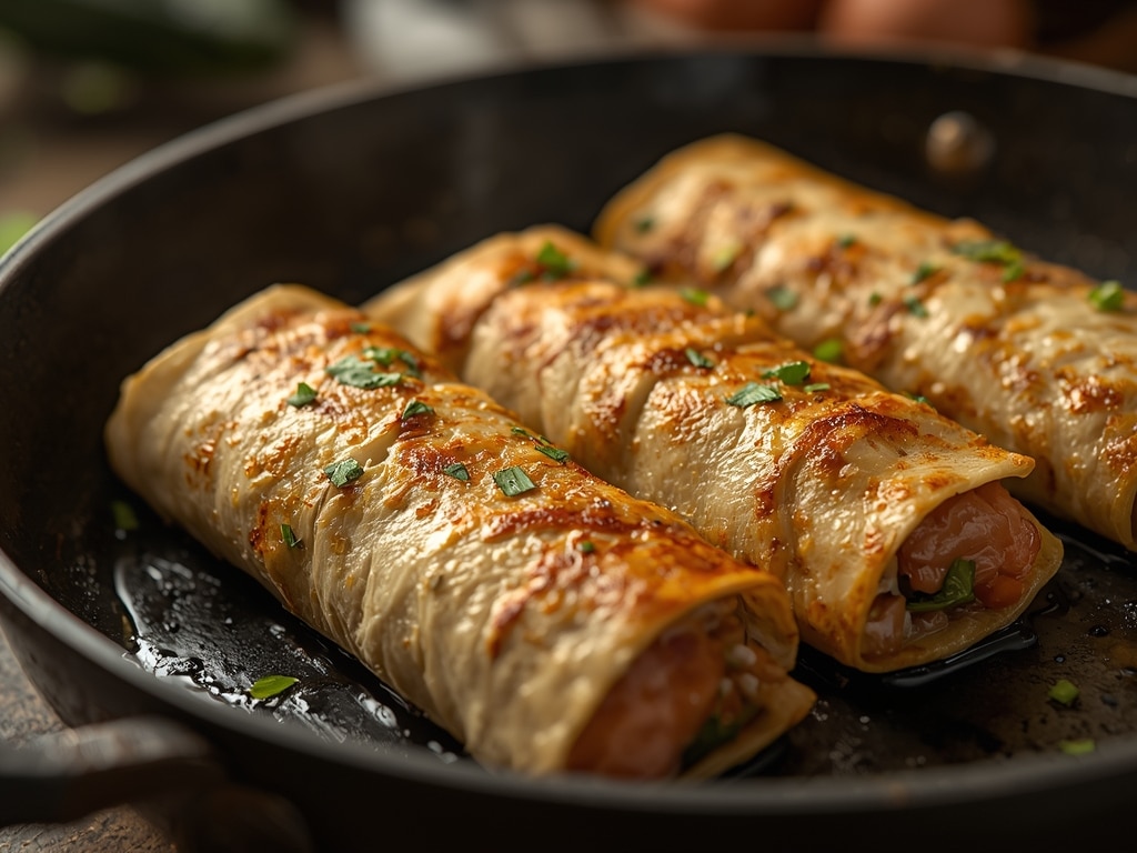 skillet salmon wraps - Detail or variation