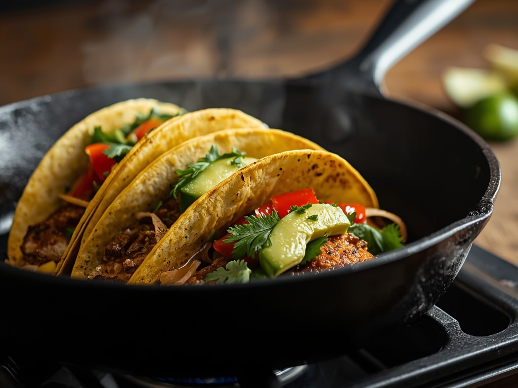 skillet cod tacos - Detail or variation