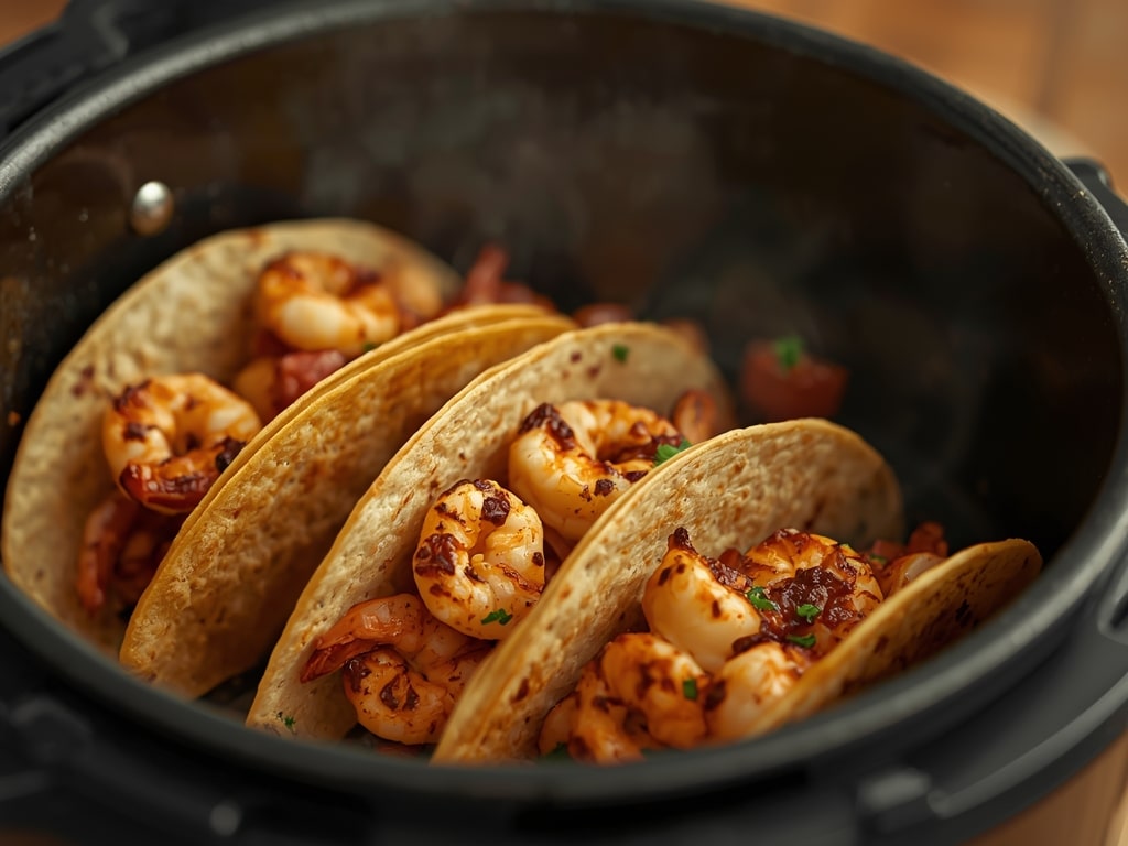 air fryer shrimp tacos - Detail or variation