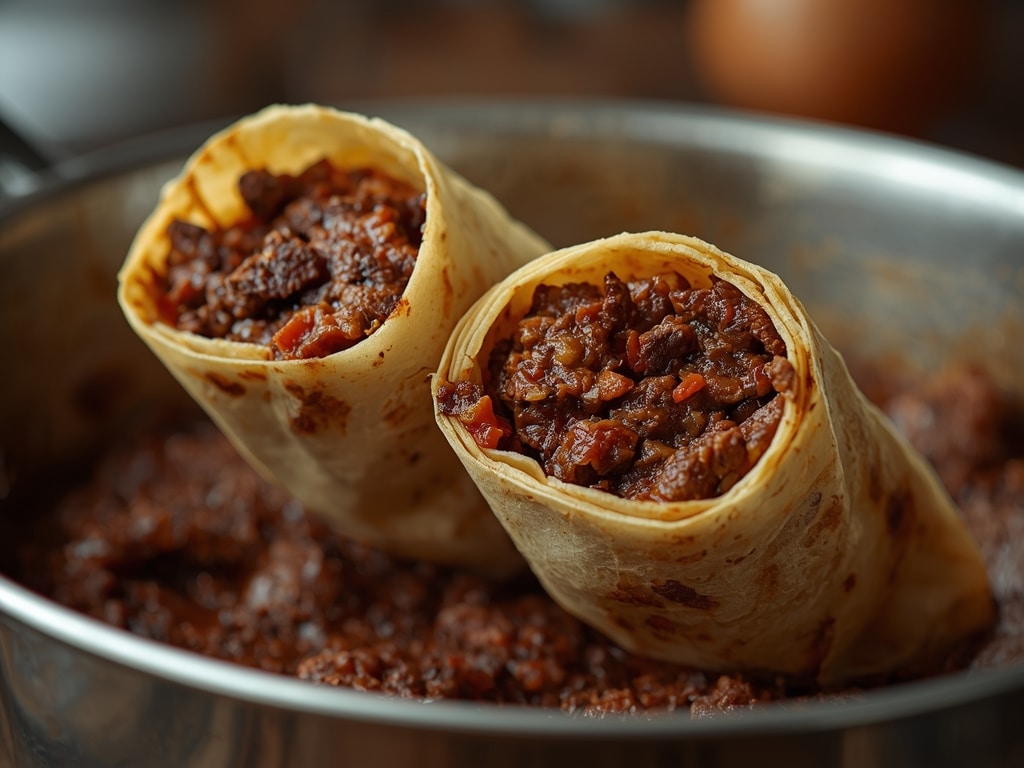 baked beef wraps - Detail or variation