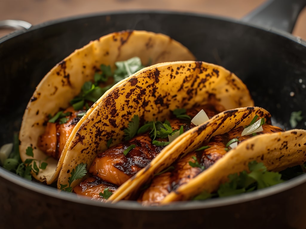 grilled salmon tacos - Detail or variation