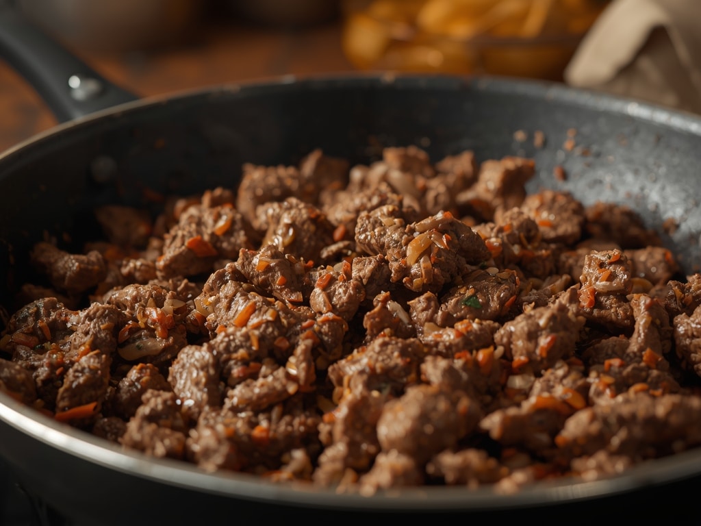 skillet beef tacos - Detail or variation