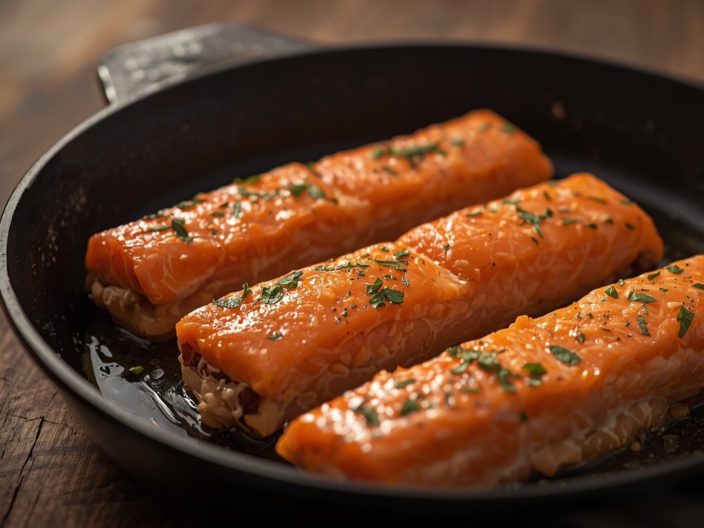 sheet pan salmon wraps - Detail or variation