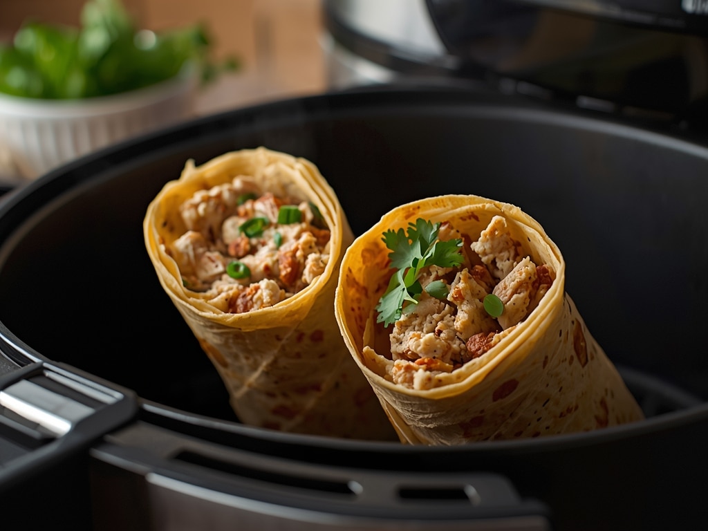 air fryer tuna wraps - Detail or variation