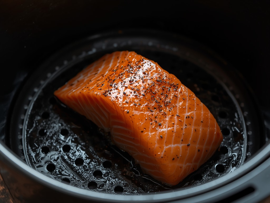 air fryer salmon bowl - Detail or variation