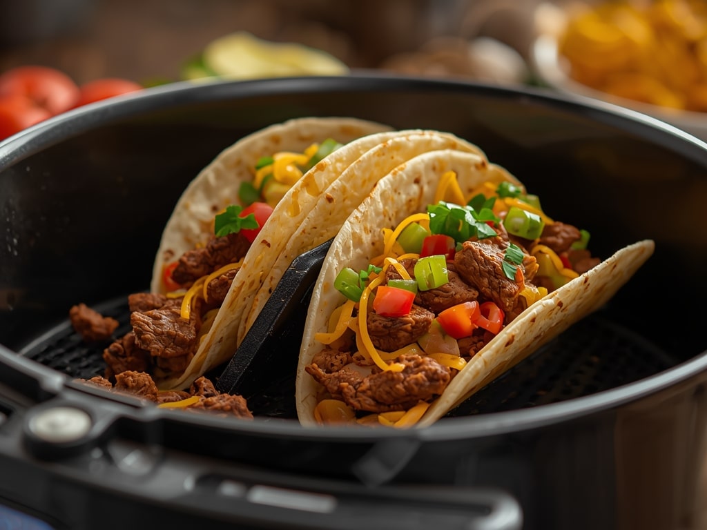 air fryer beef tacos - Detail or variation