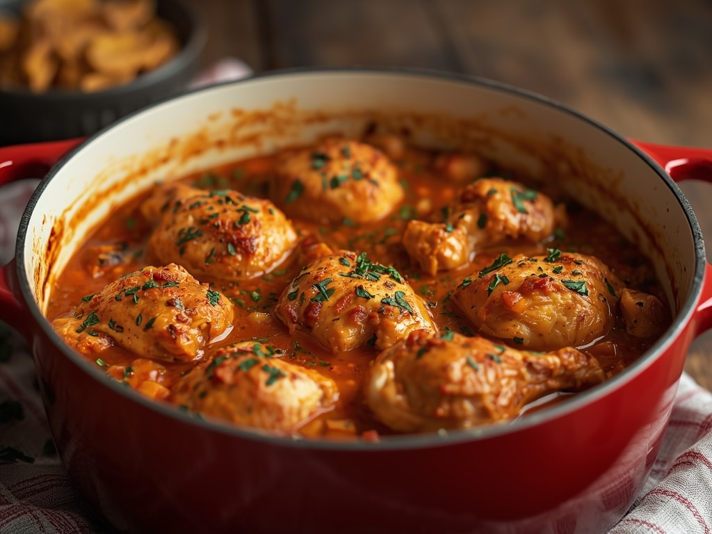 baked chicken stew - Detail or variation