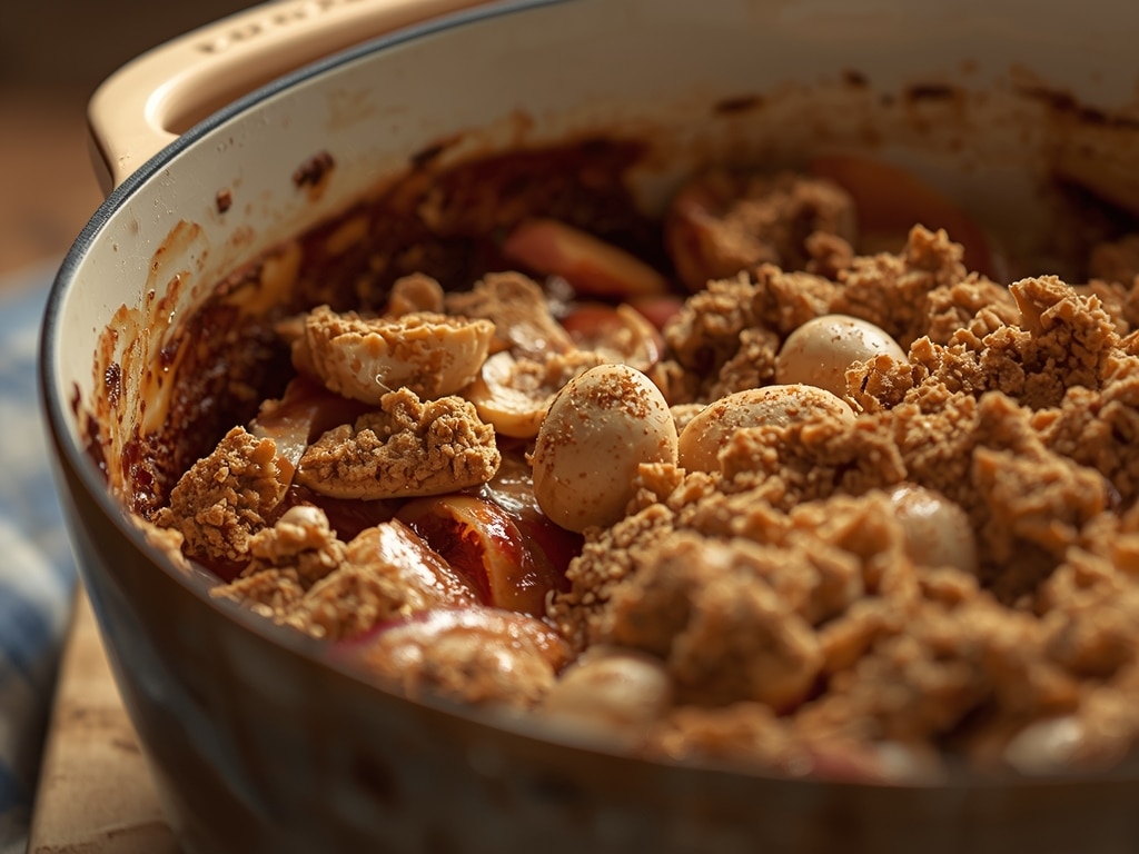 Easter dessert fruit crisp - Detail or variation