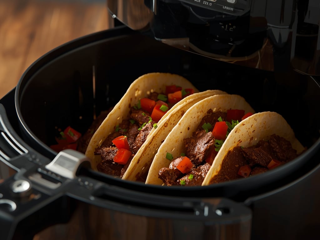 air fryer beef tacos - Detail or variation