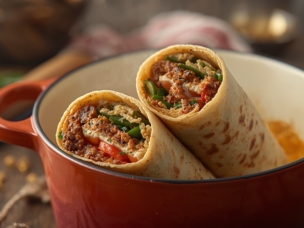 baked tuna wraps - Detail or variation