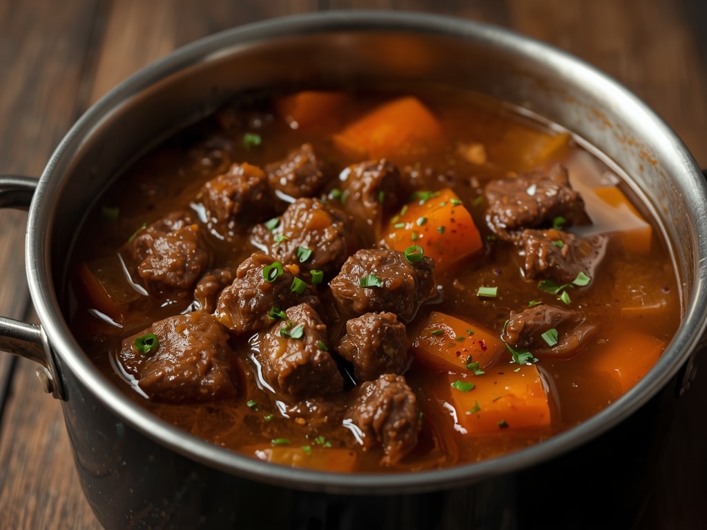 air fryer beef soup - Detail or variation