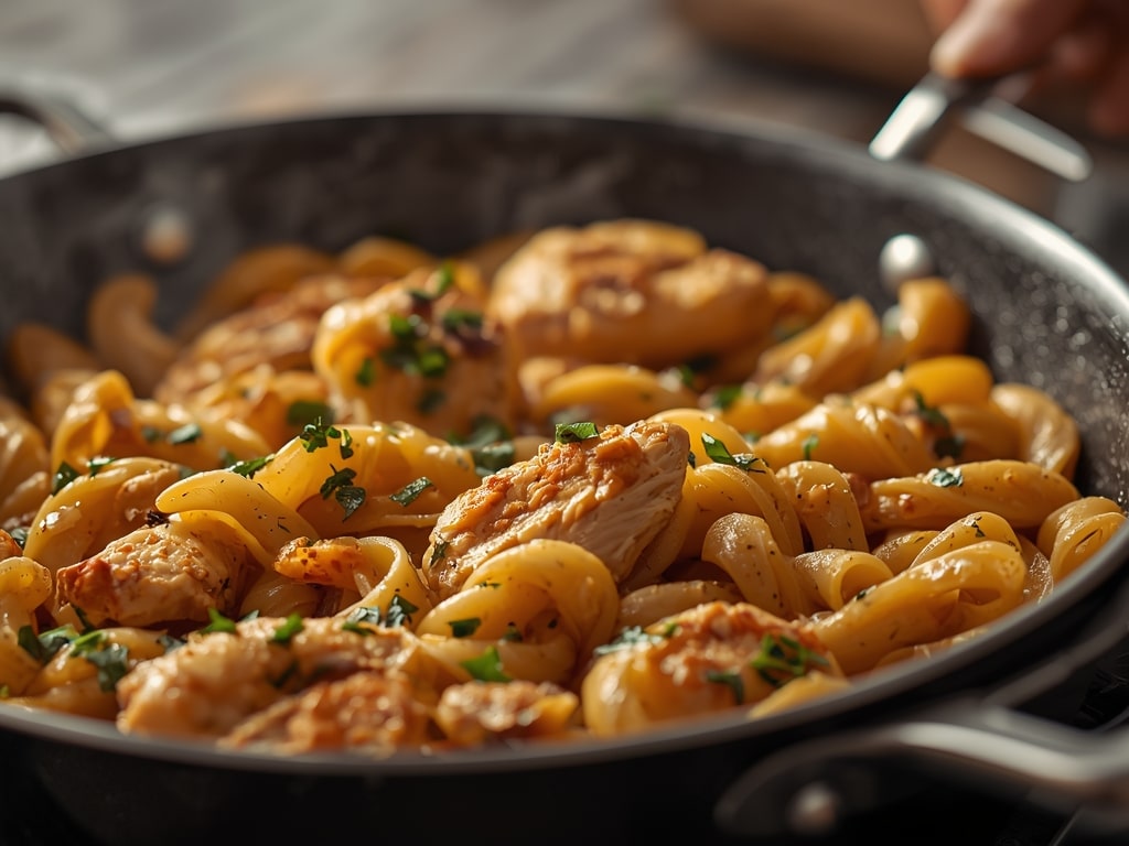 sheet pan chicken pasta - Detail or variation
