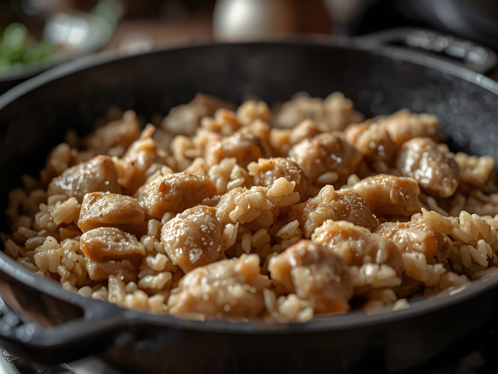 skillet turkey rice bowl - Detail or variation
