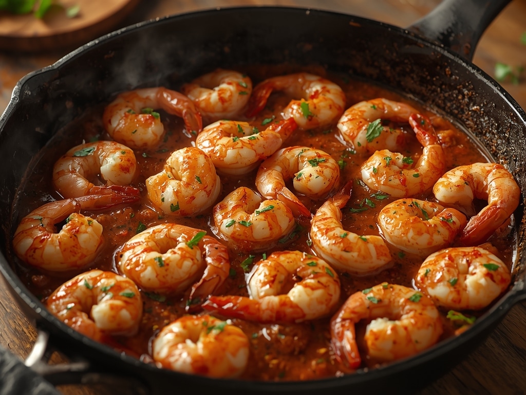 skillet shrimp bowl - Detail or variation
