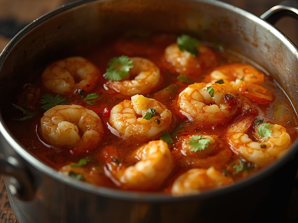 air fryer shrimp soup - Detail or variation