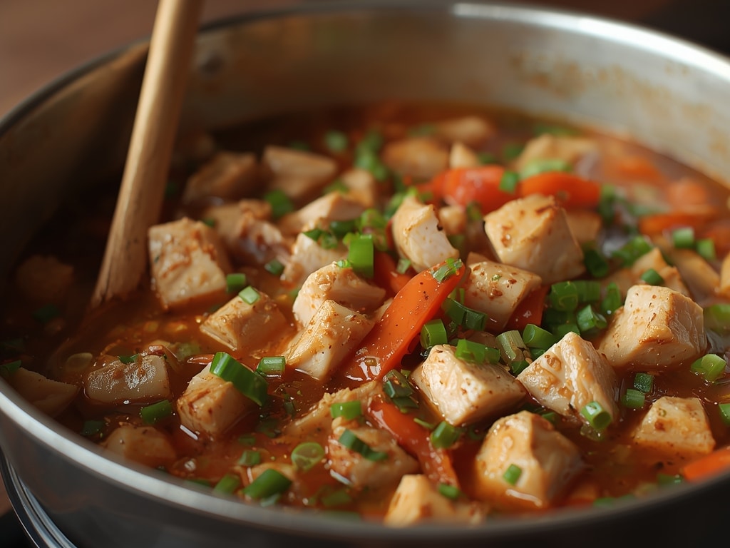 stir fry tuna soup - Detail or variation