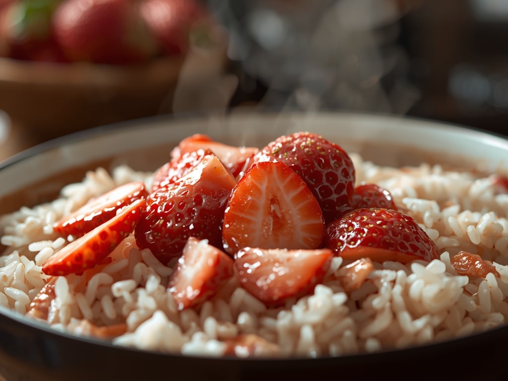 strawberry rice bowl - Detail or variation