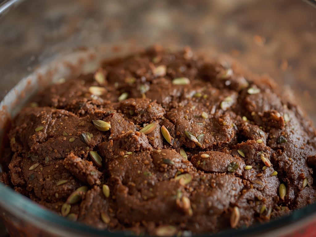 spring vegetable brownies - Detail or variation