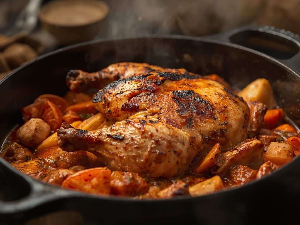 grilled turkey stew - Detail or variation