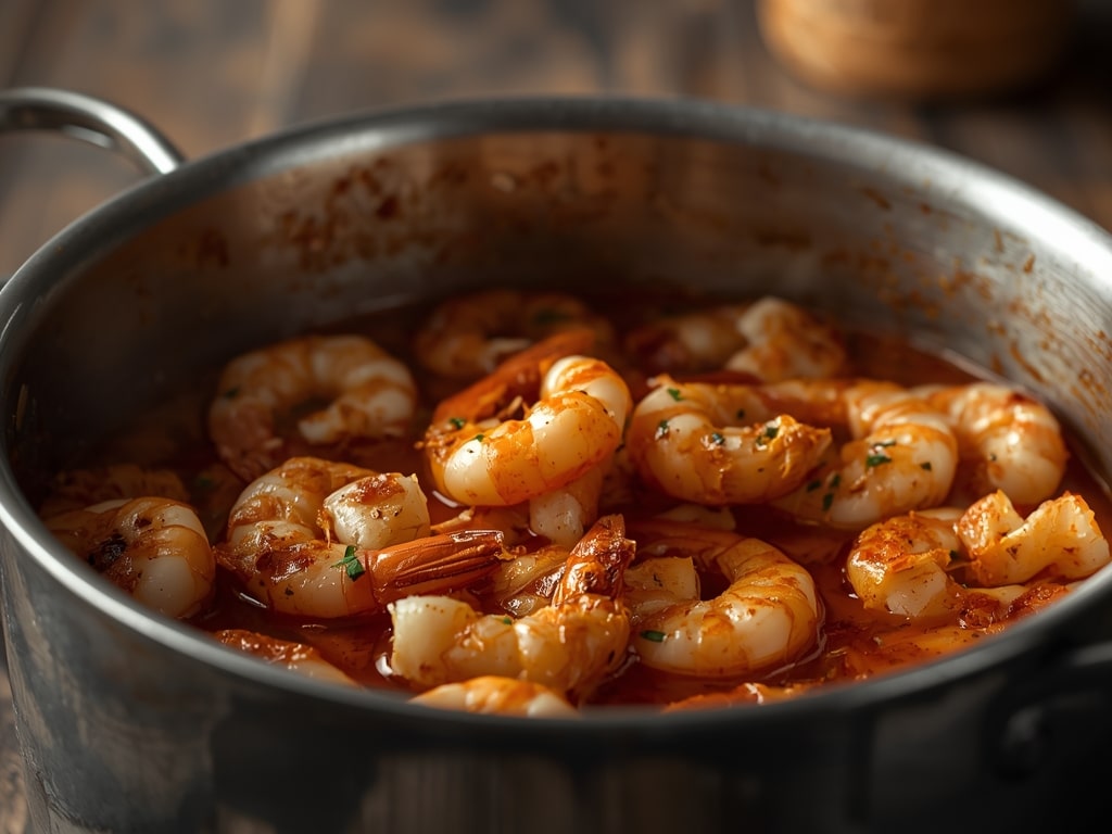 one pot shrimp bowl - Detail or variation