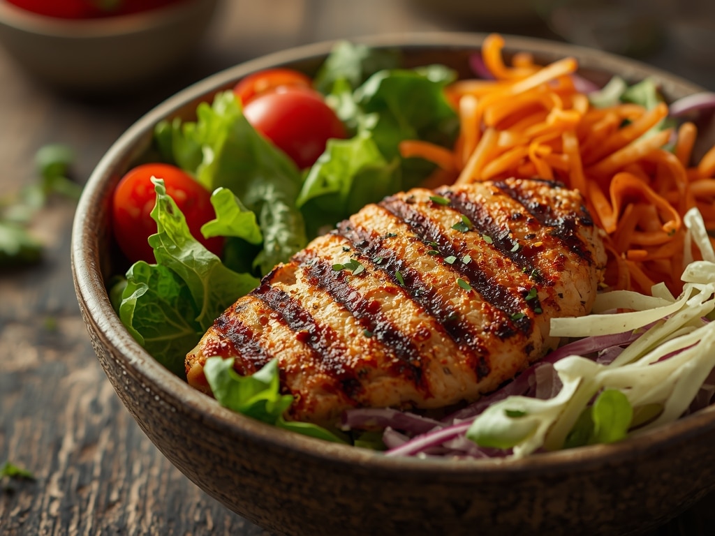 grilled chicken salad - Detail or variation