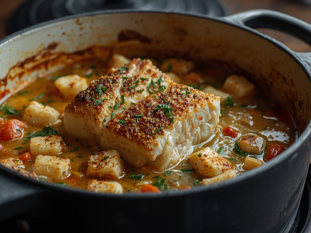 one pot cod casserole - Detail or variation