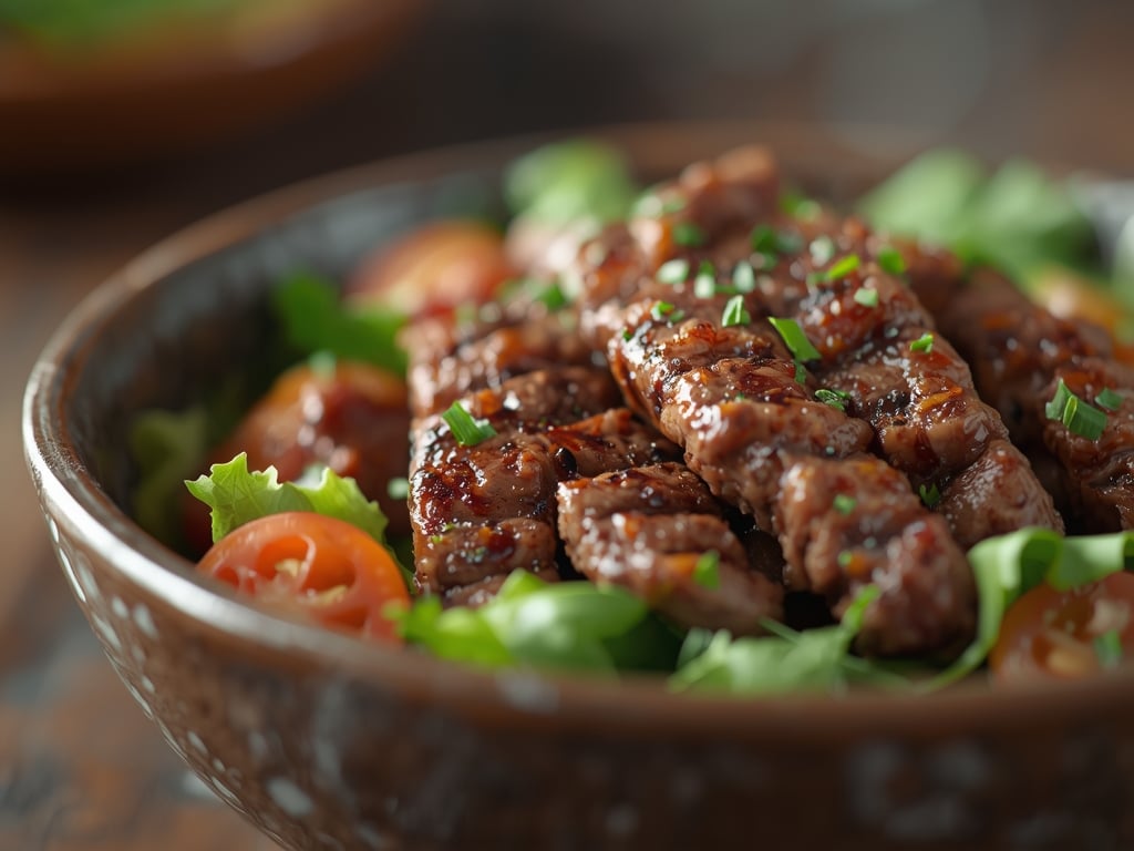 grilled beef salad - Detail or variation
