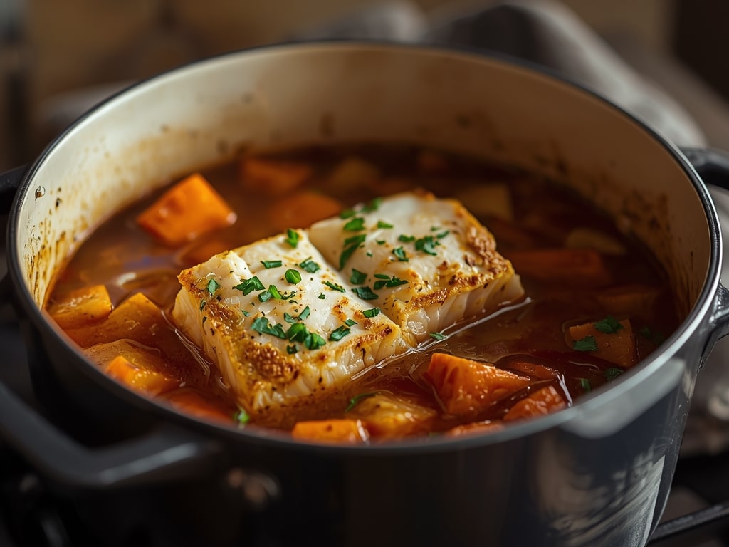 one pot cod stew - Detail or variation