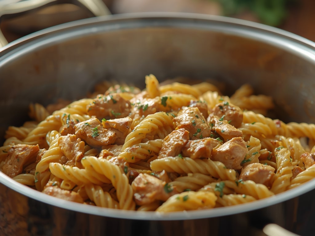 one pot chicken pasta - Detail or variation
