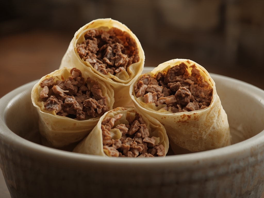 baked beef wraps - Detail or variation