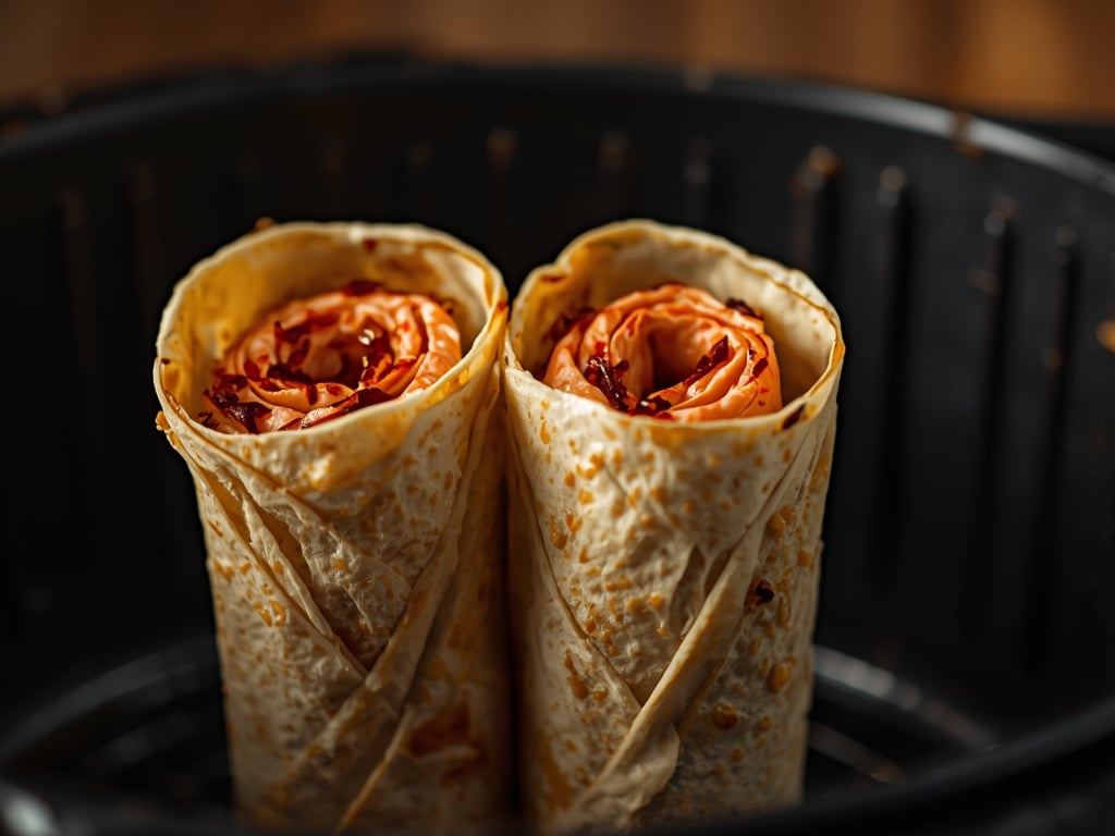 air fryer salmon wraps - Detail or variation