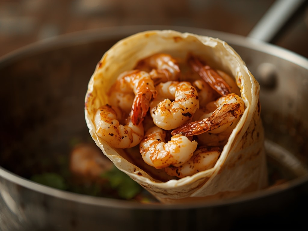 grilled shrimp wraps - Detail or variation