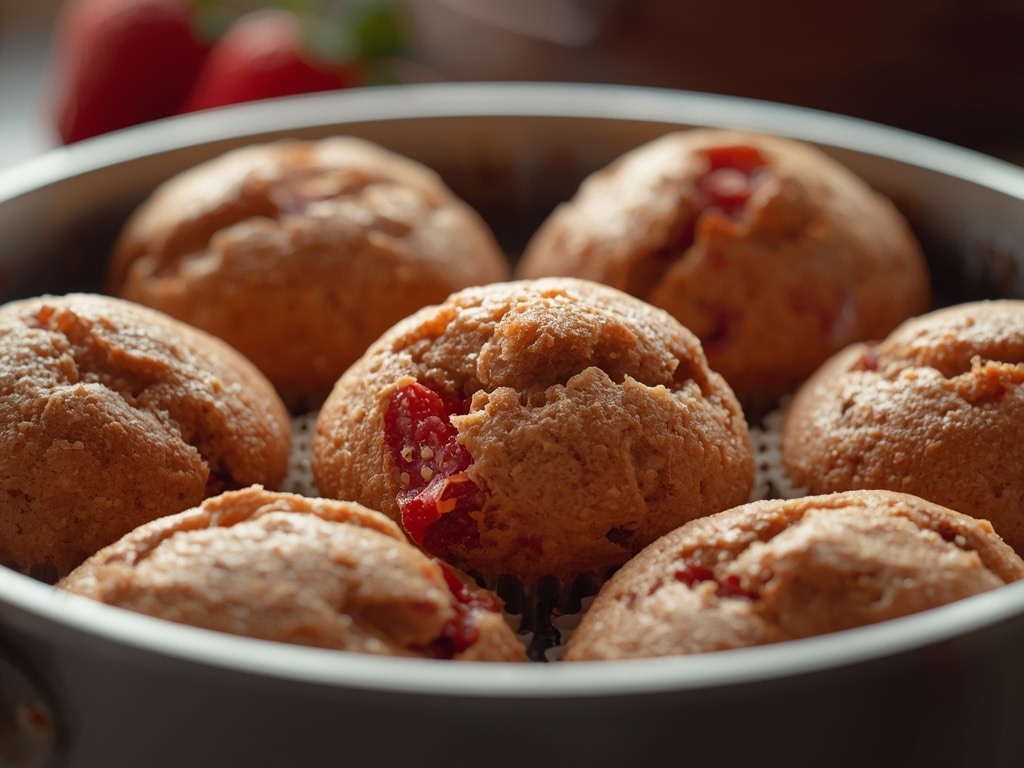 strawberry muffins - Detail or variation