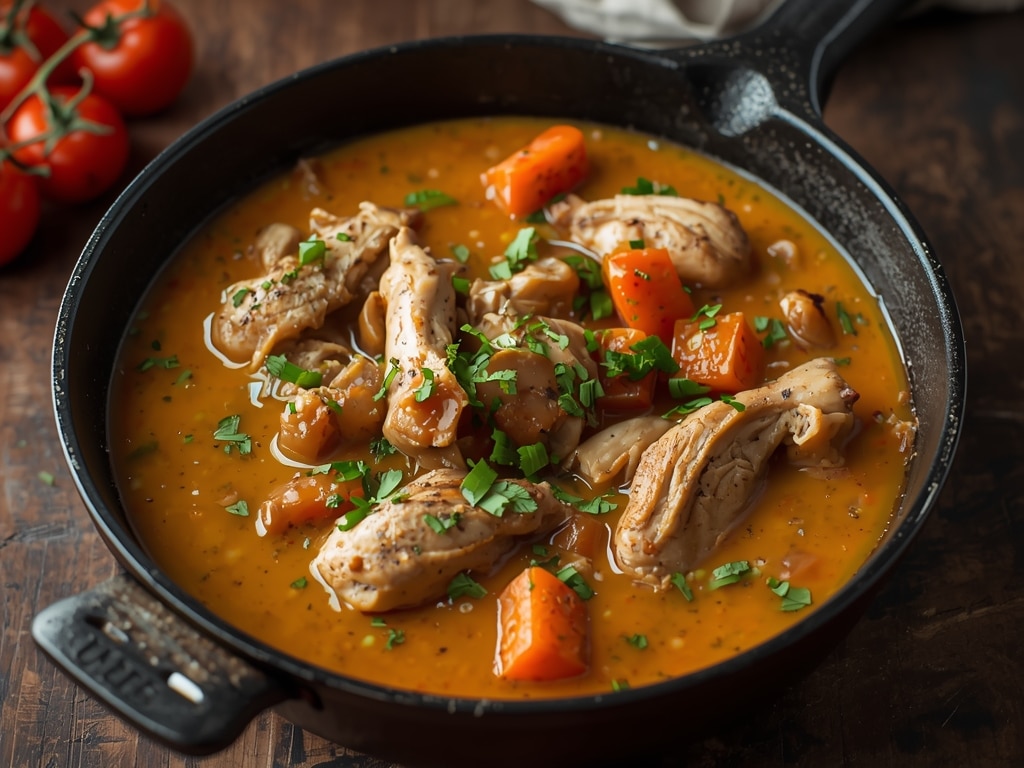 Skillet Chicken Soup: The Easiest One-Pan Recipe!
