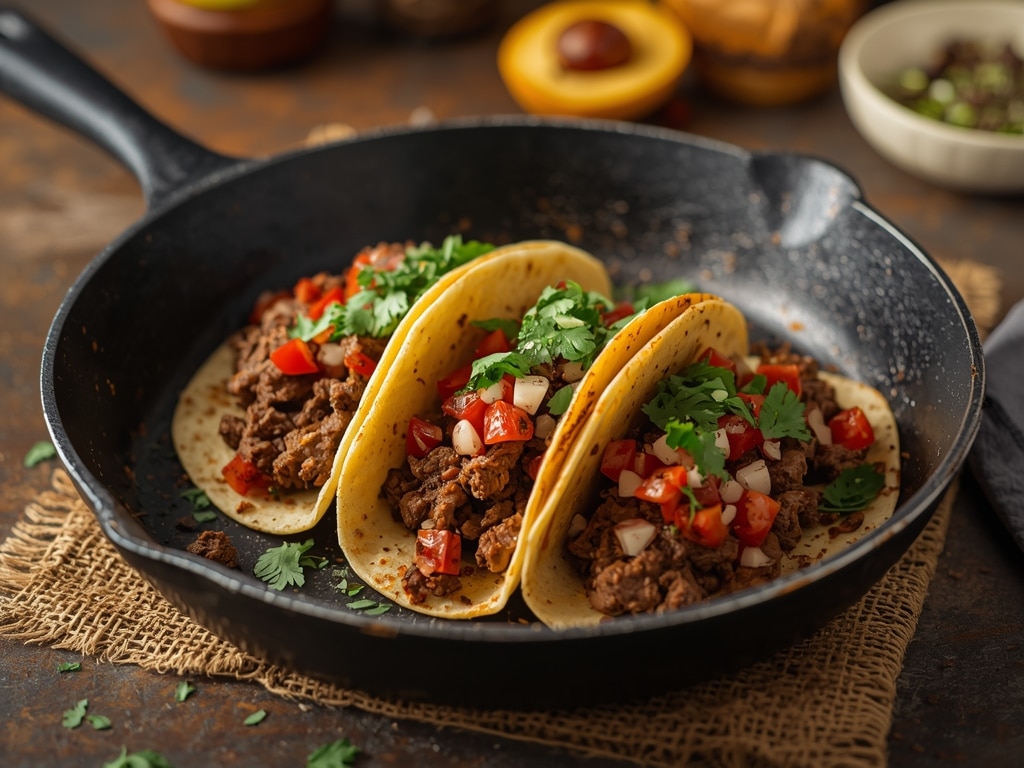 Skillet Beef Tacos: Easy Recipe Ready in 20 Minutes!