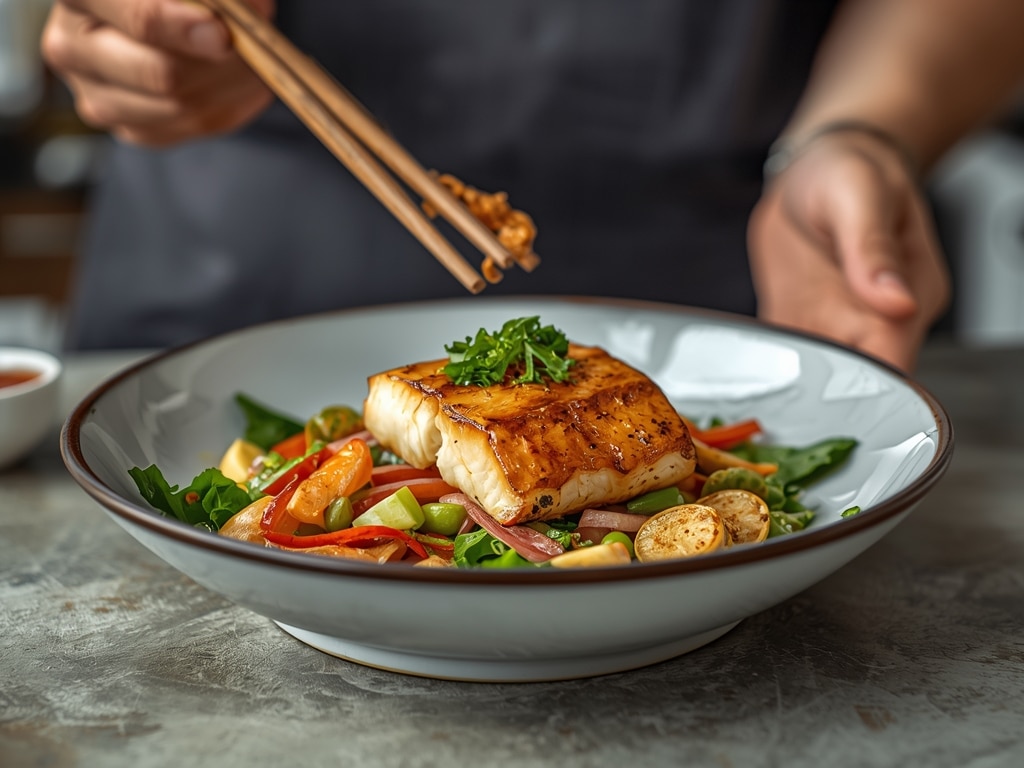 Stir Fry Cod Salad: Easy Recipe in 20 Minutes!