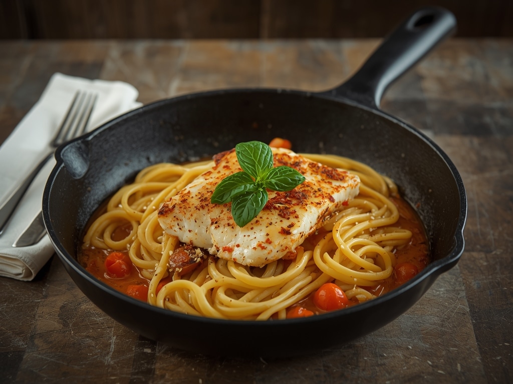 Skillet Cod Pasta: Easy One-Pan Dinner
