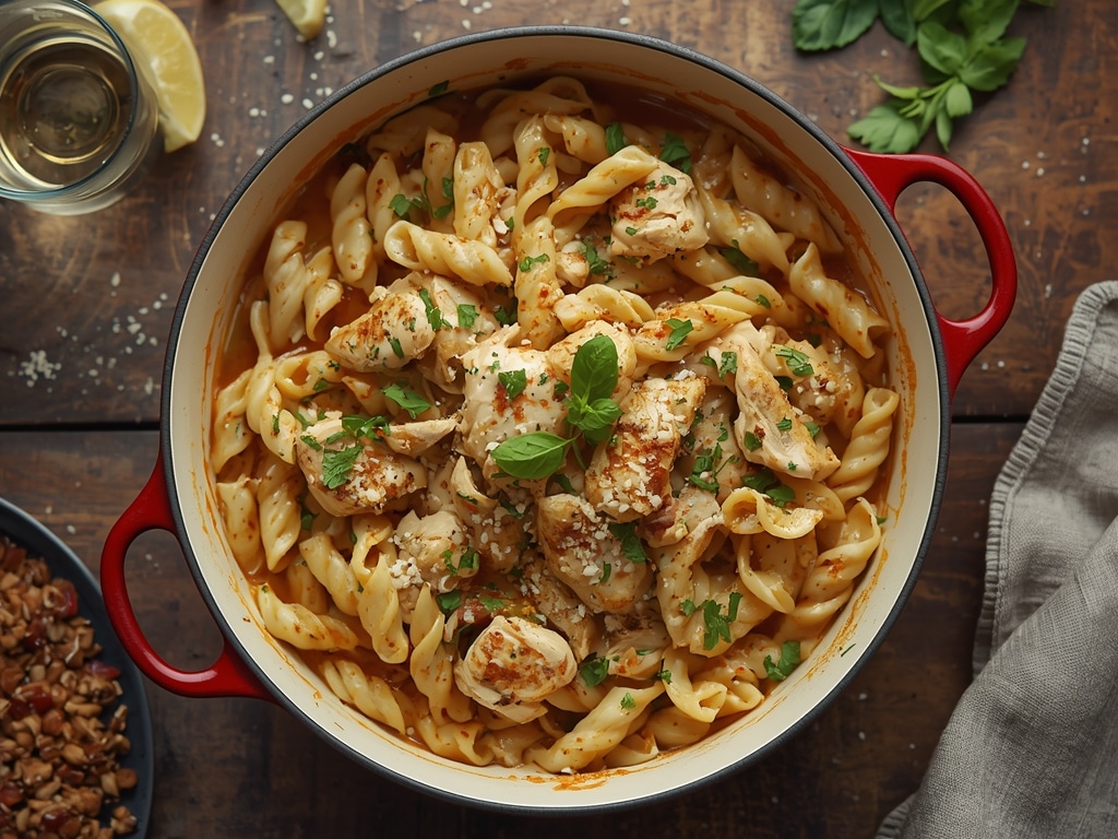One Pot Chicken Pasta: Easiest Weeknight Dinner EVER!
