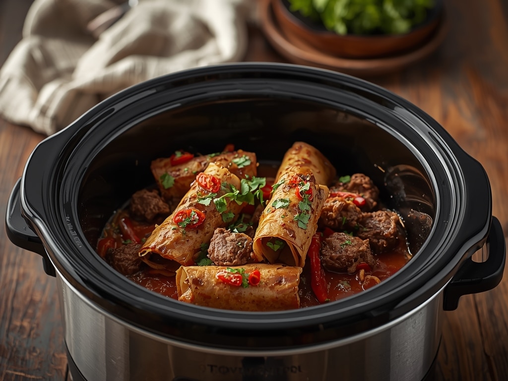 Slow Cooker Beef Wraps: Easy Weeknight Dinner!