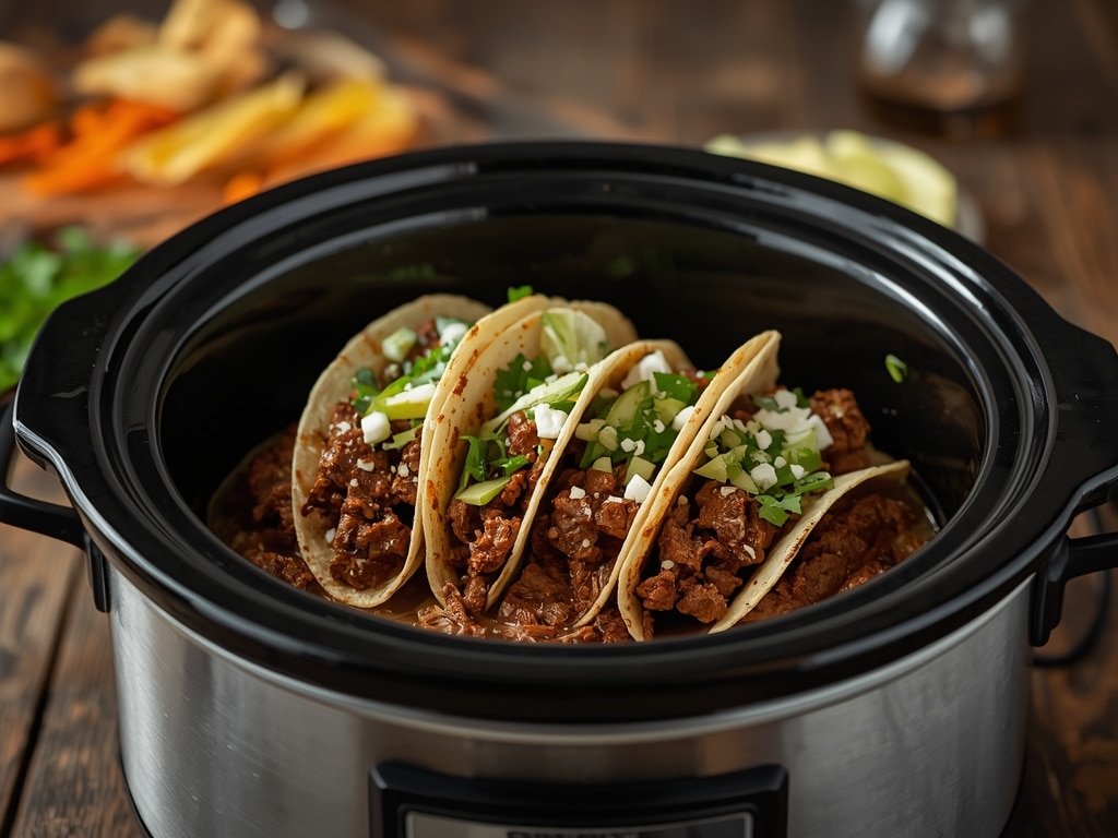 Slow Cooker Beef Tacos: The EASIEST Recipe EVER!